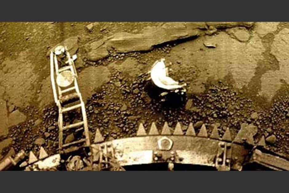 Estas siguen siendo las únicas imágenes obtenidas desde la superficie de Venus. (Foto: Academia Rusa de Ciencias)