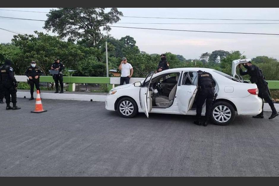 El detenido fue ubicado en un operativo realizado en Escuintla. (Foto: Mingob) 