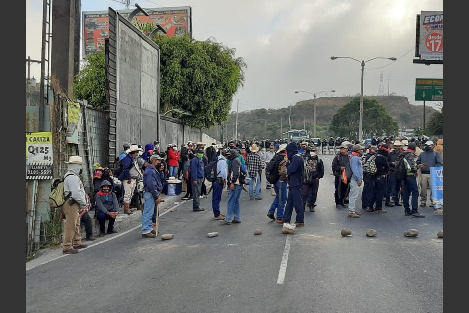 Autoridades piden que manifestantes respeten la libre locomoción y no usen objetos que atenten contra la seguridad de la población. (Foto: Mingob)