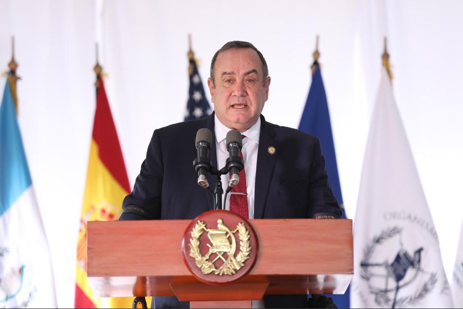 El presidente Alejandro Giammattei participó en la inauguración de servicios de justicia, denominados Maimi. (Foto: Presidencia) 