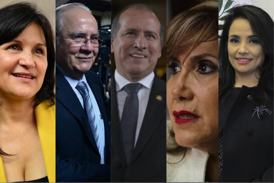 Los cinco magistrados titulares de la CC tomarán posesión el 14 de abril de 2021 para un periodo de cinco años. (Fotos: Archivo y SCSP) 