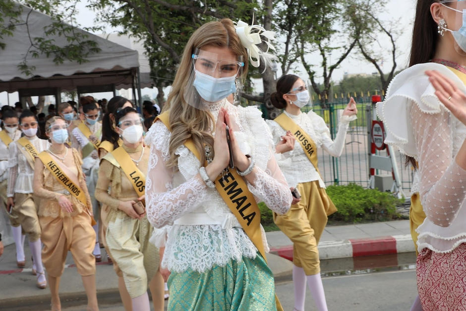 Ivana Batchelor durante las actividades turísticas previas al evento Miss Grand International. (Foto: Gurugunza 24)