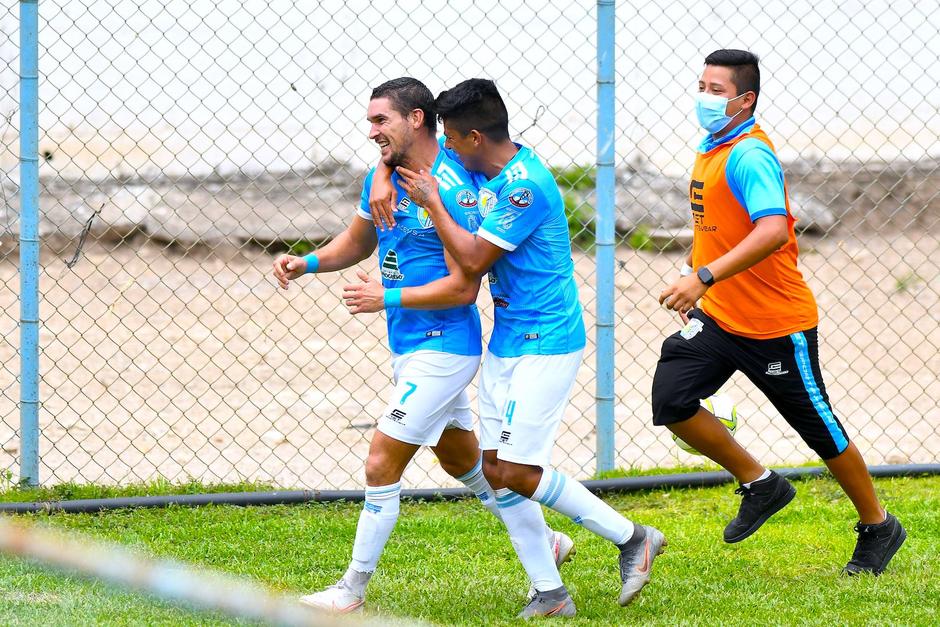 Christopher Ramírez marcó doblete para la Máquina Celeste de Sanarate. (Foto: Sergio Muñoz/Nuestro Diario)