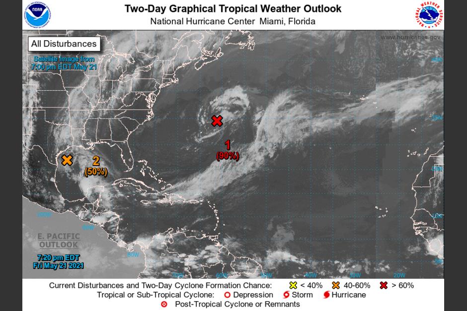 La tormenta Ana se encuentra cerca de las islas Bermudas. (Foto: National Hurricane Center)