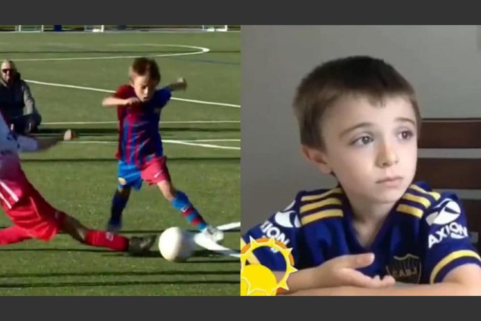 Pedro Juárez tiene como ídolo a Lionel Messi, pero profesa su amor hacia Boca Juniors. (Foto: TyC Sports)