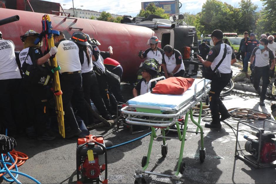 En un video quedaron grabados los instantes después del accidente que se produjo en Bosques de San Nicolas el sábado 27 de noviembre. (Foto: Bomberos Voluntarios)