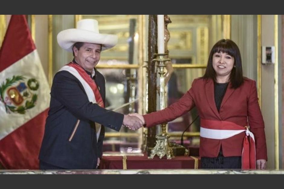 El presidente de Perú, Pedro Castillo, designó como jefa de gabinete a la activista ambientalista y de derechos humanos Mirtha Vásquez. (Foto: El Nacionalista)