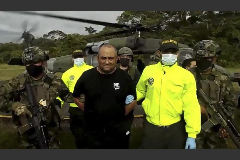 Otoniel pidió a los soldados que no le hicieran daño al ser detenido en una zona boscosa. (Foto: AFP)