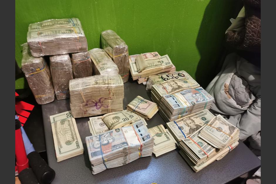 Las autoridades incautaron más de 2 millones de quetzales durante allanamientos que se efectuaron en varios departamentos. (Foto: Ministerio Público)