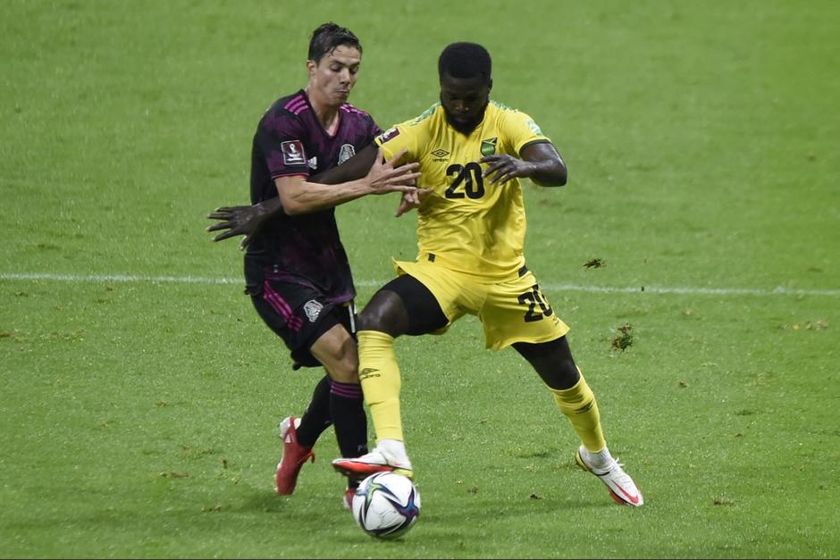México derrotó a Jamaica en el Estadio Azteca 2 a 1 en las eliminatorias de Concacaf. (Foto: AFP)