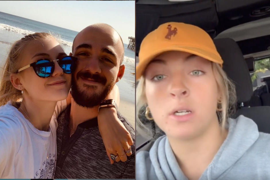 La tiktoker contó que le dió un aventón a Brian Laundrie días después de la desaparición de Gabby Petito. (Fotos: Instagram)