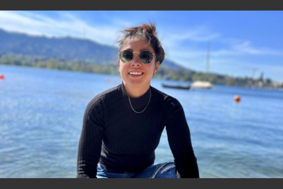 Ana Lucía Martínez publicó unas fotografías de su visita al Lago de Zürich y mencionó que el Lago de Atitlán es el "más lindo del mundo". (Foto: Twitter Ana Lucía)