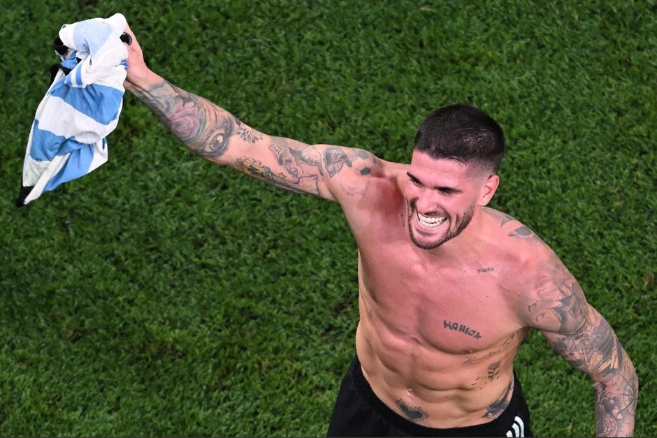 Rodrigo De Paul no entreno con la Selección de Argentina por problema físico. (Foto: AFP)