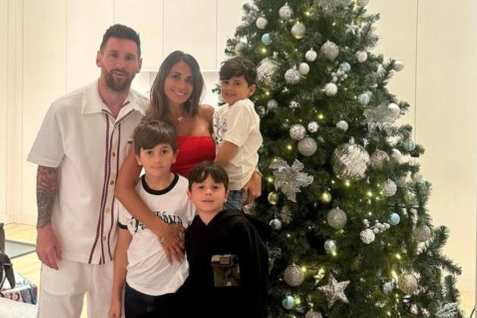 la familia celebra las fiestas a lo grande y Antonela realizó un baile para su esposo. (Foto: Instagram)