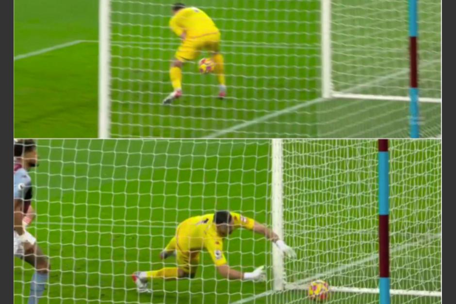 Emilio Martínez se llevó los reflectores en el empate 2-2 ante el Manchester United. (Foto: captura de pantalla) 