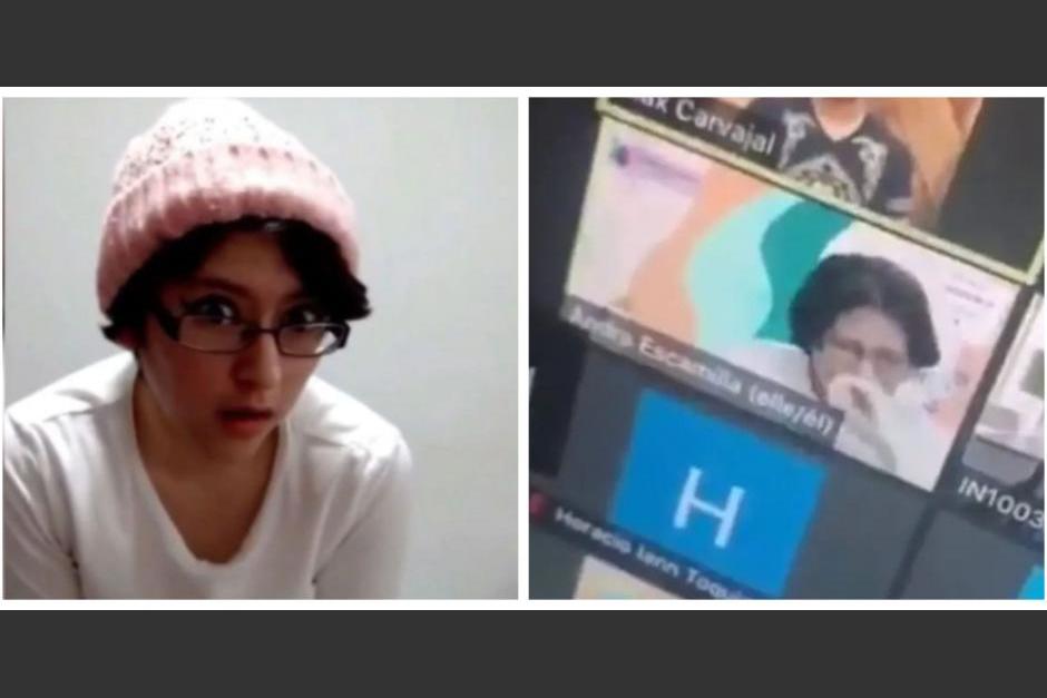 Andra Escamilla ganó popularidad tras exigir que le llamaran "compañere", durante una clase virtual. (Foto: Archivo/Soy502)