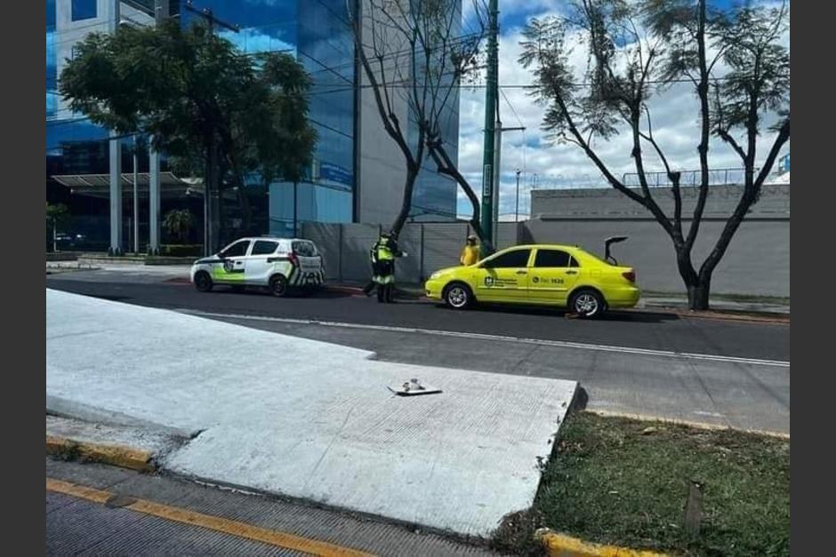 El suceso se produjo a un costado de la estación Hangares que servirá de transferencia entre el Transmetro y el Transpinula. (Foto: Redes Sociales)