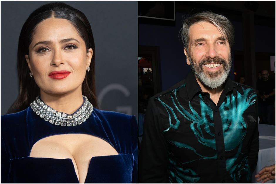 Diego Verdaguer cayó rendido a la belleza de Salma Hayek, según confesó. (Foto: El País y Nuestro Diario)