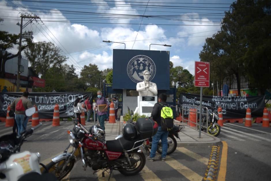 Instalaciones del Campus Central en la Usac continúan ocupadas por manifestantes que rechazan a Walter Mazariegos como Rector. (Foto: Archivo/Soy502)