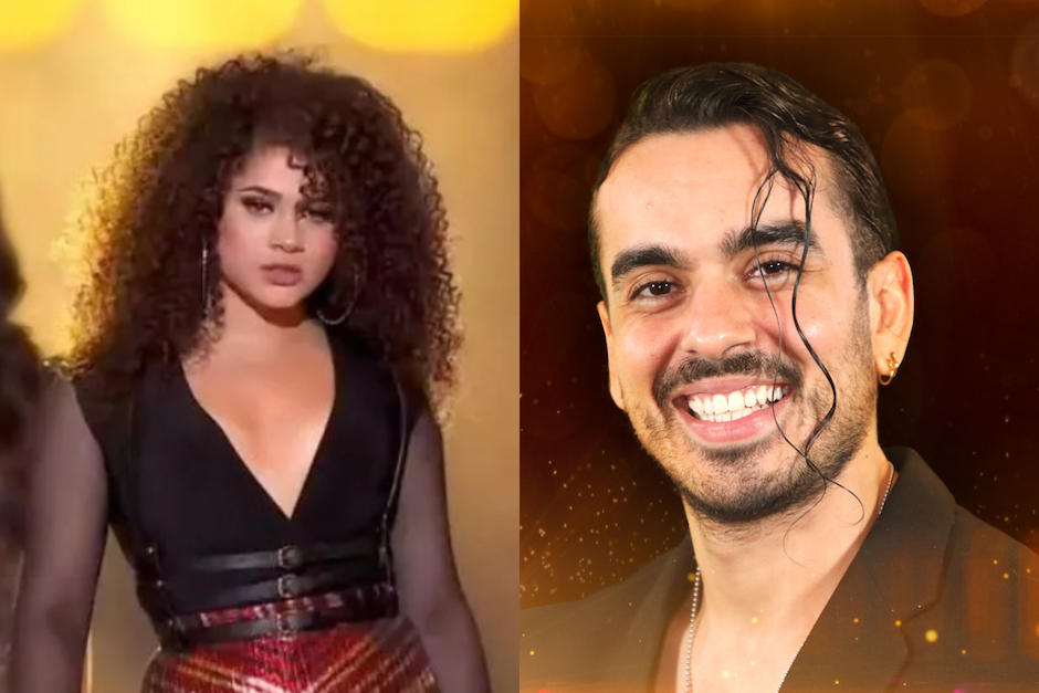 Cesia y Andres se dieron un beso. (Fotos: La Academia)