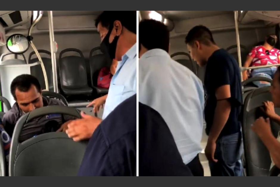 Hombre golpeó a un supuesto acosador de mujeres en el transporte público. (Foto: Captura de pantalla)