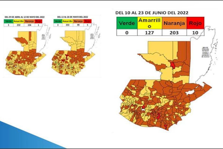 Modifican mapa Covid-19, más municipios están en rojo. (Foto: Captura de pantalla)