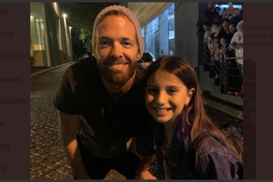 Taylor Hawkins se tomó una foto con la pequeña Emma, días antes de su muerte. (Foto: Twitter)