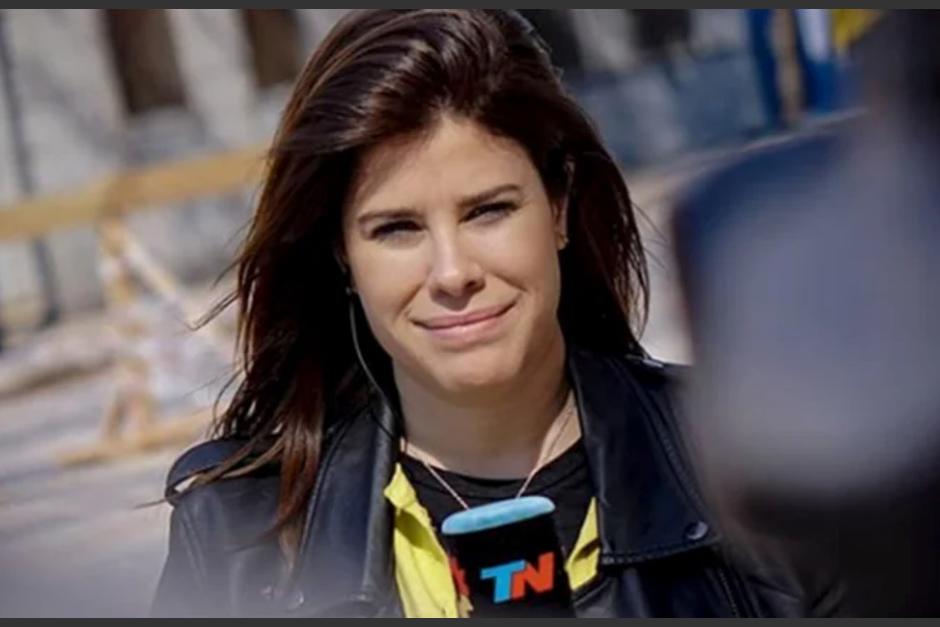 La reportera Cecilia Insinga de Mediodía Noticias, sufrió una fuerte caída. (Foto: Twitter/Cecilica Insinga)