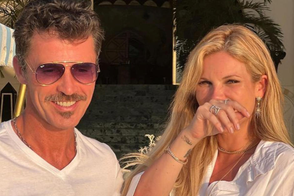 Flaminia acompañó a Leonardo García a visitar a Andrés García. (Foto: Instagram)