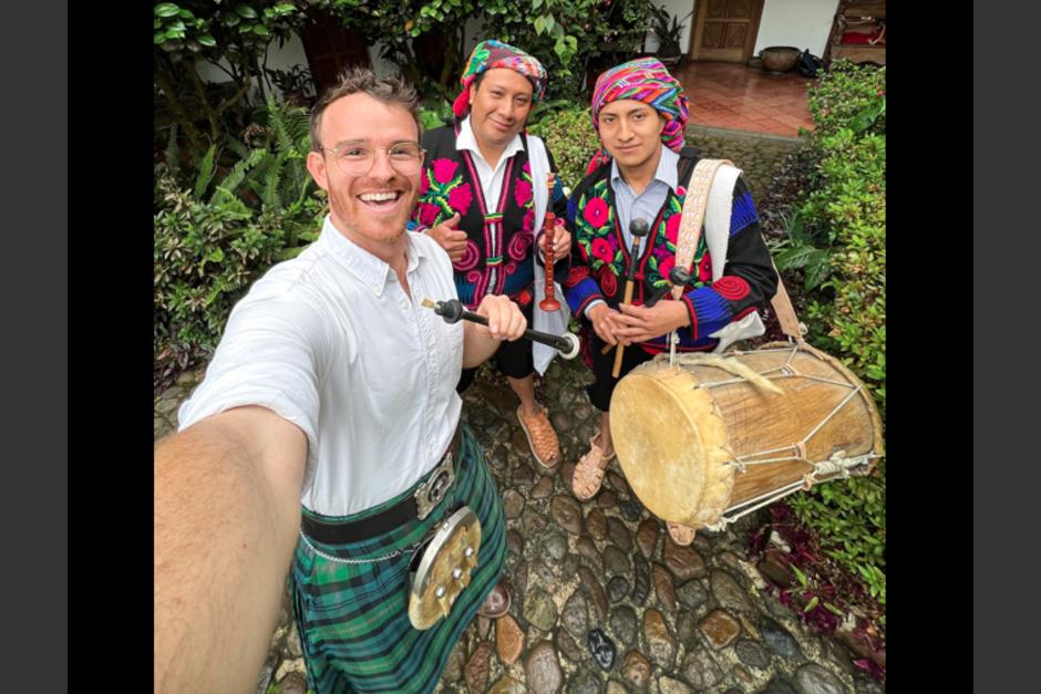 Ross OC Jennings durante su visita a Chichicastenango. (Foto: Ross OC Jennings)