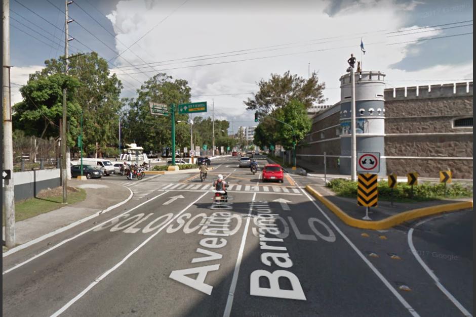 El nuevo paso a desnivel se ubicará en la conexión entre la zona 5 y 10. (Foto: Google Maps)