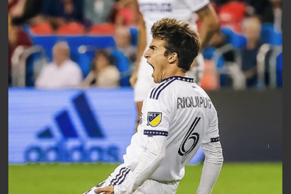 Riqui Puig anotó su primer gol en la MLS en su tercer partido con Los Ángeles. (Foto: Galaxy)