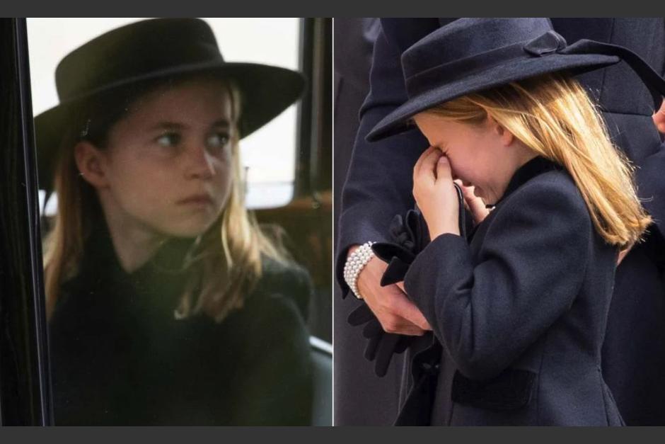 La princesa Charlotte rompió en llanto durante el funeral de la reina Isabel II. (Foto: AFP/Revista Clase) 