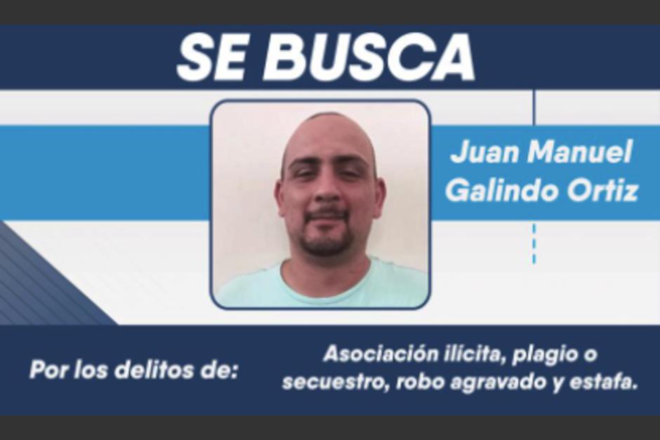 La PNC busca al líder de los Cucules, acusado de narcotráfico y secuestro. (Foto: PNC)