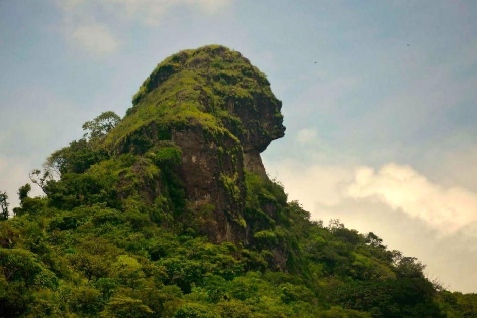 También conocido como la Esfinge, el cerro Mirandilla, está ubicado en Escuintla. (Foto: RRSS)