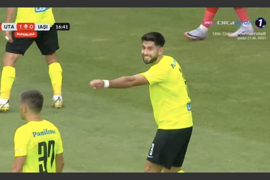 Nicolás Samayoa debutó con el FC Politehnica Iasi de Rumania. (Foto: Poli Iasi)