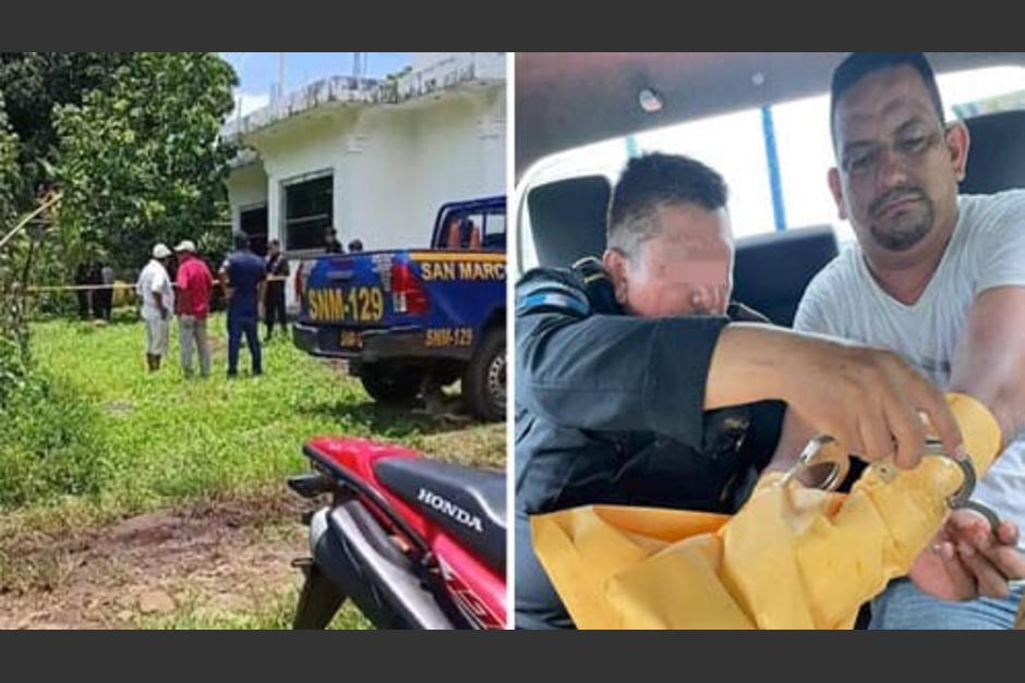 El crimen tuvo lugar en Catarina, San Marcos, en agosto de 2022. (Foto: PNC)