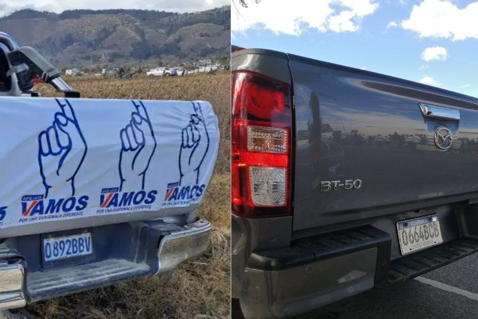 El TSE inició una investigación en contra de la UNE y Vamos por el uso de autos con placa oficiales. (Fotos: Mynor Toc/ Prensa Libre; Ferdy Montepeque)