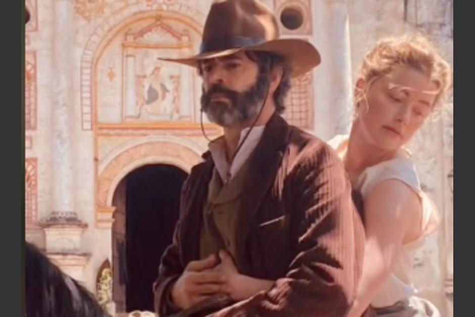 Amber Heard estuvo en Guatemala grabando una película de la que se filtraron fotografías. (Foto: Tiktok Bernardo Triana)