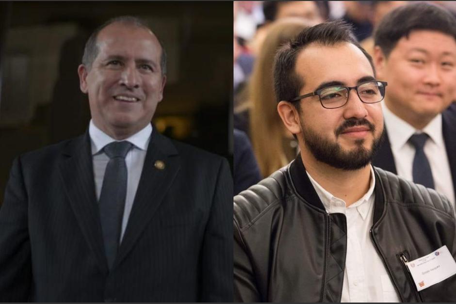 Gonzalo Vásquez, hijo del magistrado de la CSJ, Nester Vásquez Pimentel, fue ascendido en el Minex. (Foto: Soy502)