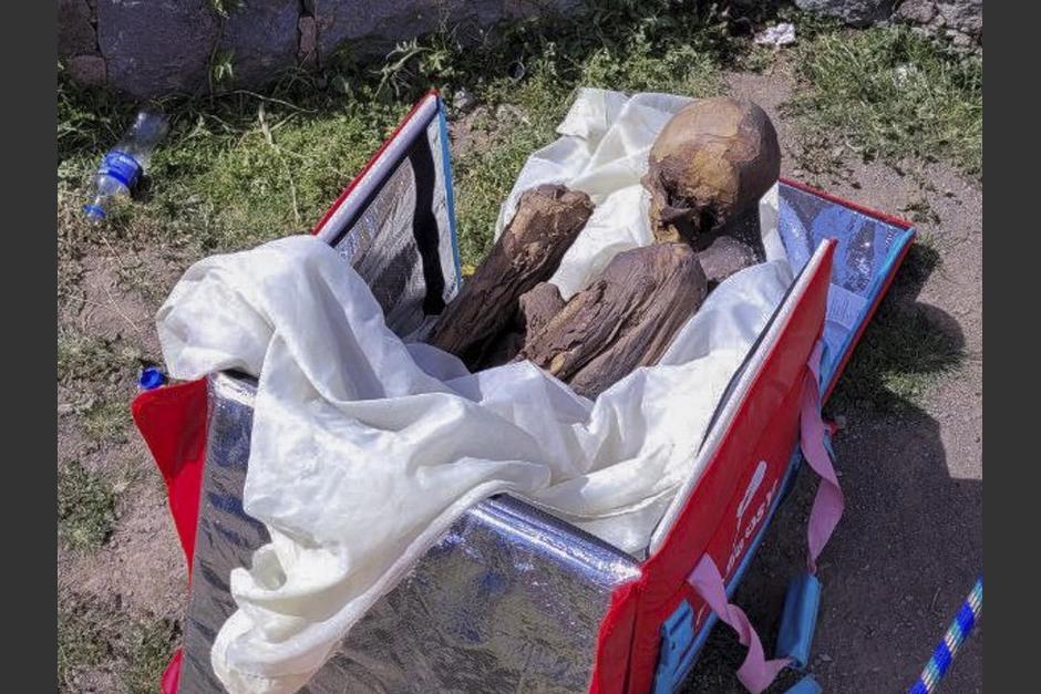 El hallazgo sorprendió a los agentes que realizaban un operativo de registro e identificación en un mirador de Perú. (Foto: AFP)