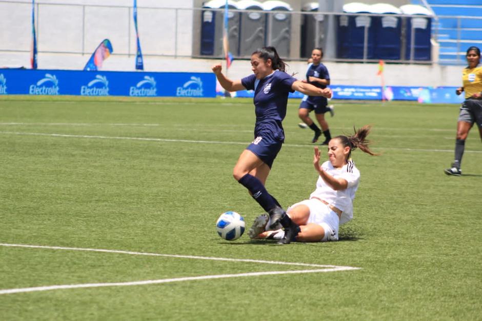 Ana Lucía Martínez en la victoria de Guatemala sobre Costa Rica. (Foto: Fedefut)