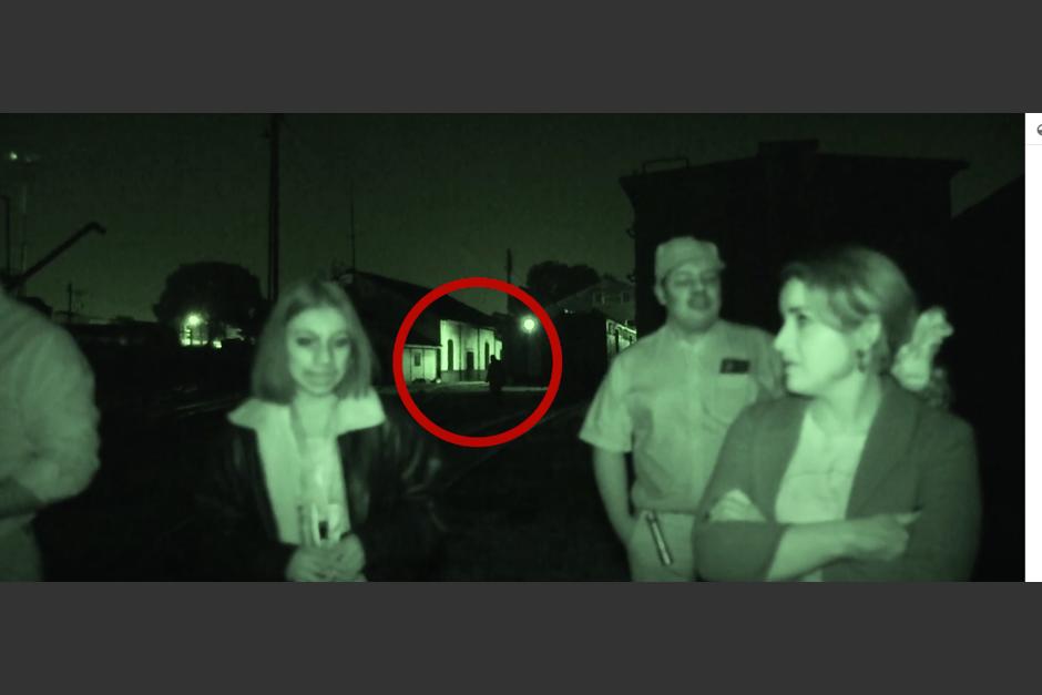 Captura del video en el cementerio de trenes. (Foto: Guatespantos)