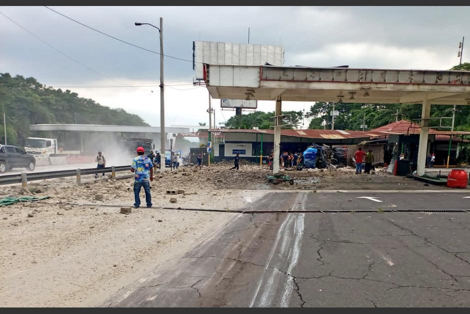 El accidente se registró la tarde de este lunes 3 de julio. (Foto: cortesía/Soy502) 