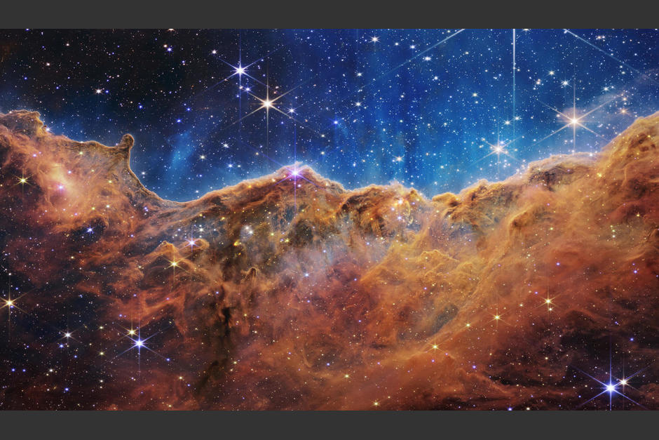 Nebulosa de Carina captada por el telescopio James Webb. (Foto: Nasa/AFP)