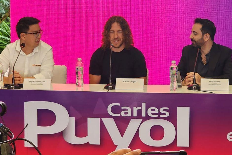 Carles Puyol, legendario futbolista español y exestrella del Barcelona, se encuentra de visita en Guatemala. (Foto: Emilio Dávila/Soy502)