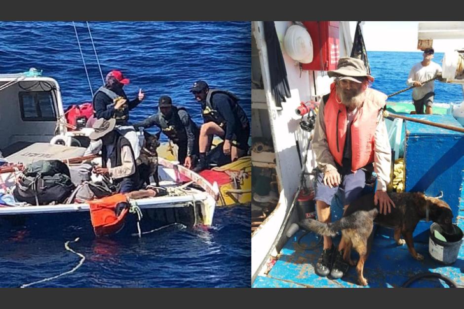 Tim Shaddock fue localizado junto a su perrita. (Foto: AFP)