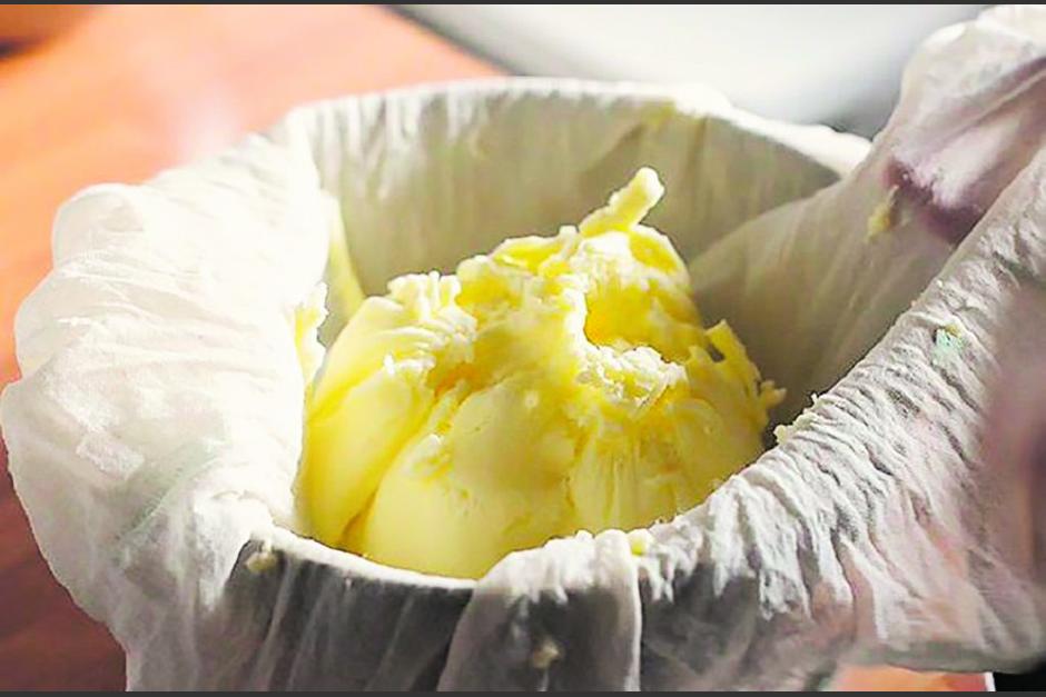 La mantequilla de costal o mantequilla lavada se trabaja de manera artesanal en Guatemala. (Foto: RRSS)
