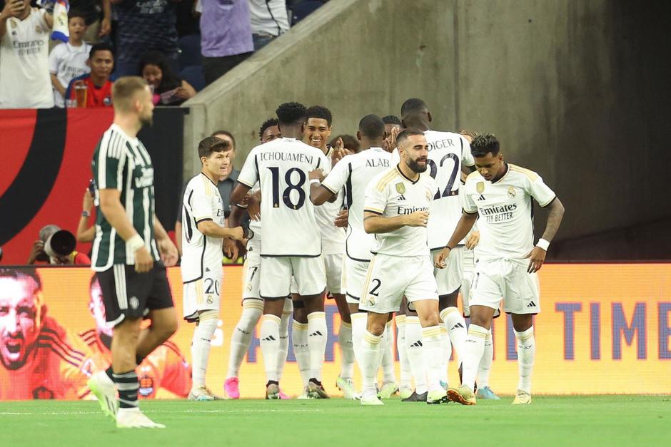 El Real Madrid disputó un amistoso ante el Manchester United este miércoles 26 de julio. (Foto: AFP)
