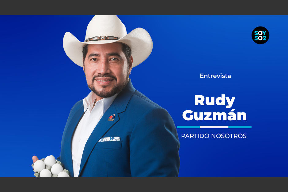 Rudy Guzmán, candidato presidencial del partido Nosotros. (Foto: Wilder López/Soy502)